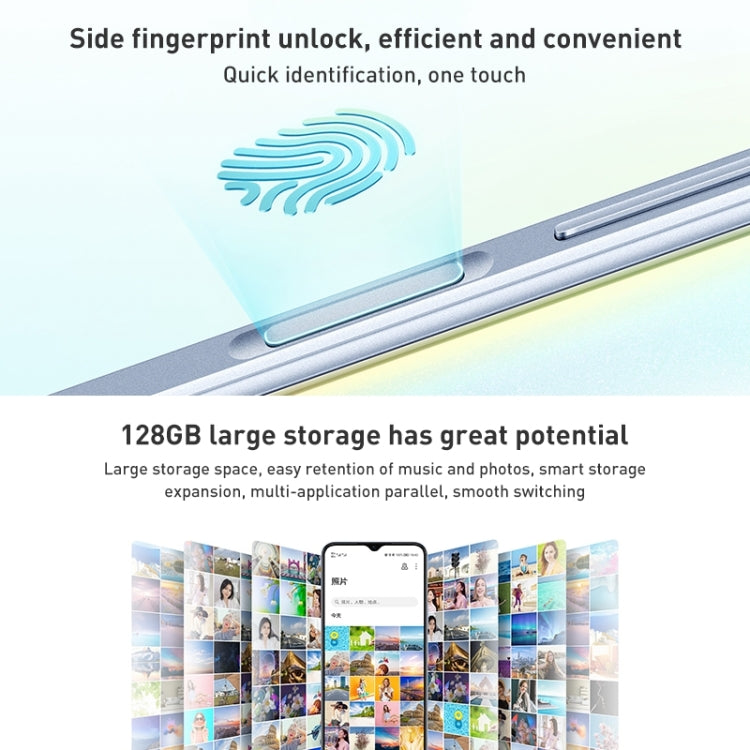 Dual Back Cameras, Side Fingerprint Identification, 5000mAh Battery, 6.5 inch Magic UI 5.0 (Android R) Qualcomm Snapdragon 480 Plus Octa Core up to 2.2GHz, Network: 5G, Not Support Google Play, 6GB+128GB