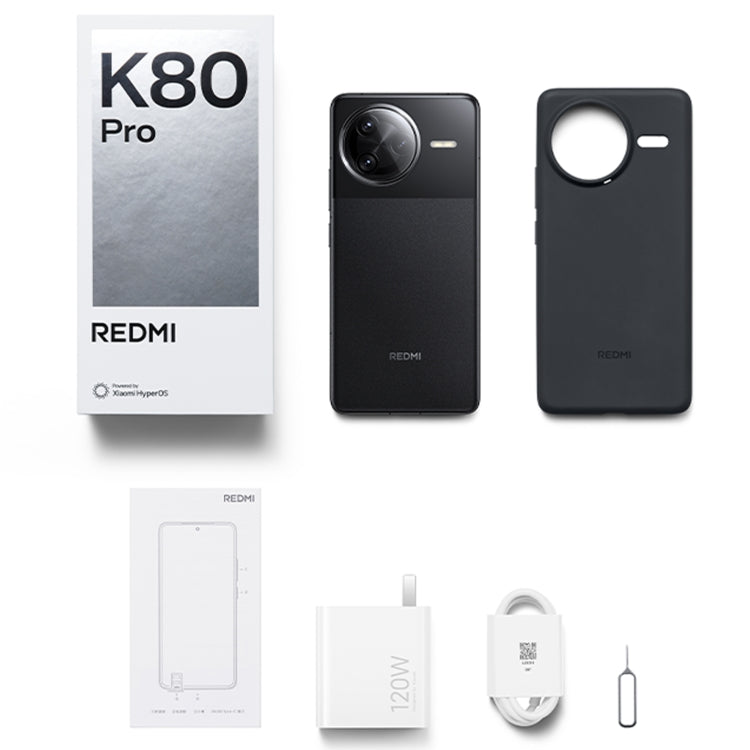 Xiaomi Redmi K80 Pro, 12GB+256GB, 6.67 inch Xiaomi HyperOS 2 Snapdragon 8 Elite Octa Core, NFC, Network: 5G, Redmi K80 Pro, 12GB+256GB