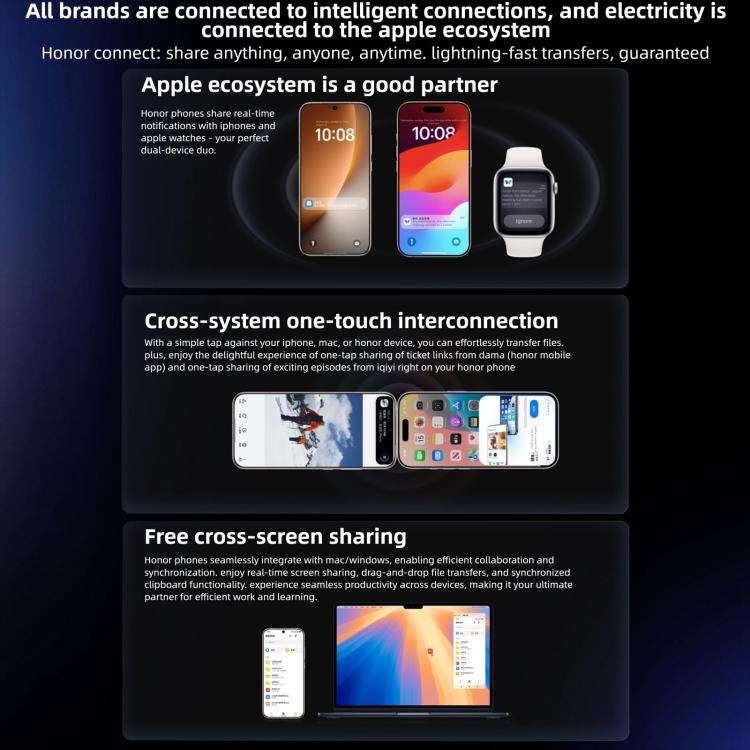 Honor Magic8, 12GB+512GB, Screen Fingerprint, 6.58 inch MagicOS 10.0 / Android 16 Snapdragon 8 Elite Gen 5th Octa Core, Network: 5G, NFC, OTG, 12GB+512GB