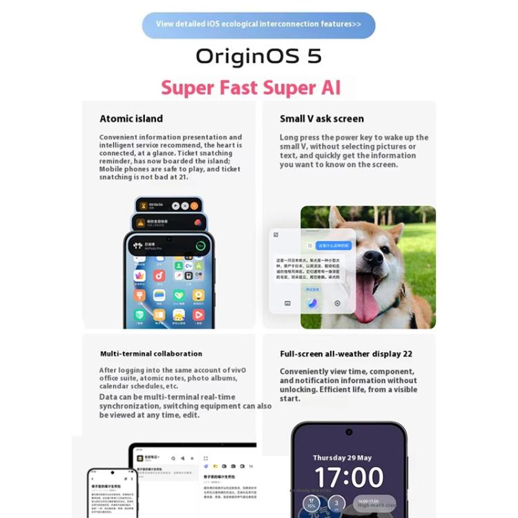 vivo S30 Pro mini, 12GB+512GB, Screen Fingerprint Identification, 6.31 inch Android 15 Dimensity 9400+ Octa Core, OTG, NFC, Network: 5G, Support Google Play, 12GB+512GB