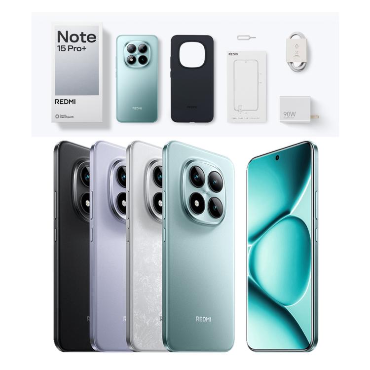 Xiaomi Redmi Note 15 Pro+ 5G, 12GB+256GB, 6.83 inch Xiaomi HyperOS 2 Snapdragon 7s Gen 4 Octa Core, Network: 5G, NFC, 12GB+256GB
