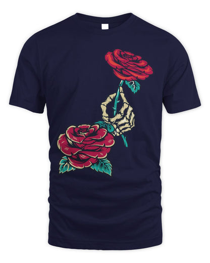 Cute Skull Hand Holding a Red Rose costume funny halloween