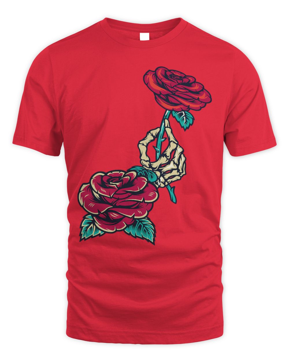 Cute Skull Hand Holding a Red Rose costume funny halloween