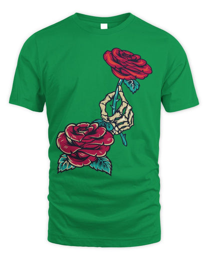 Cute Skull Hand Holding a Red Rose costume funny halloween