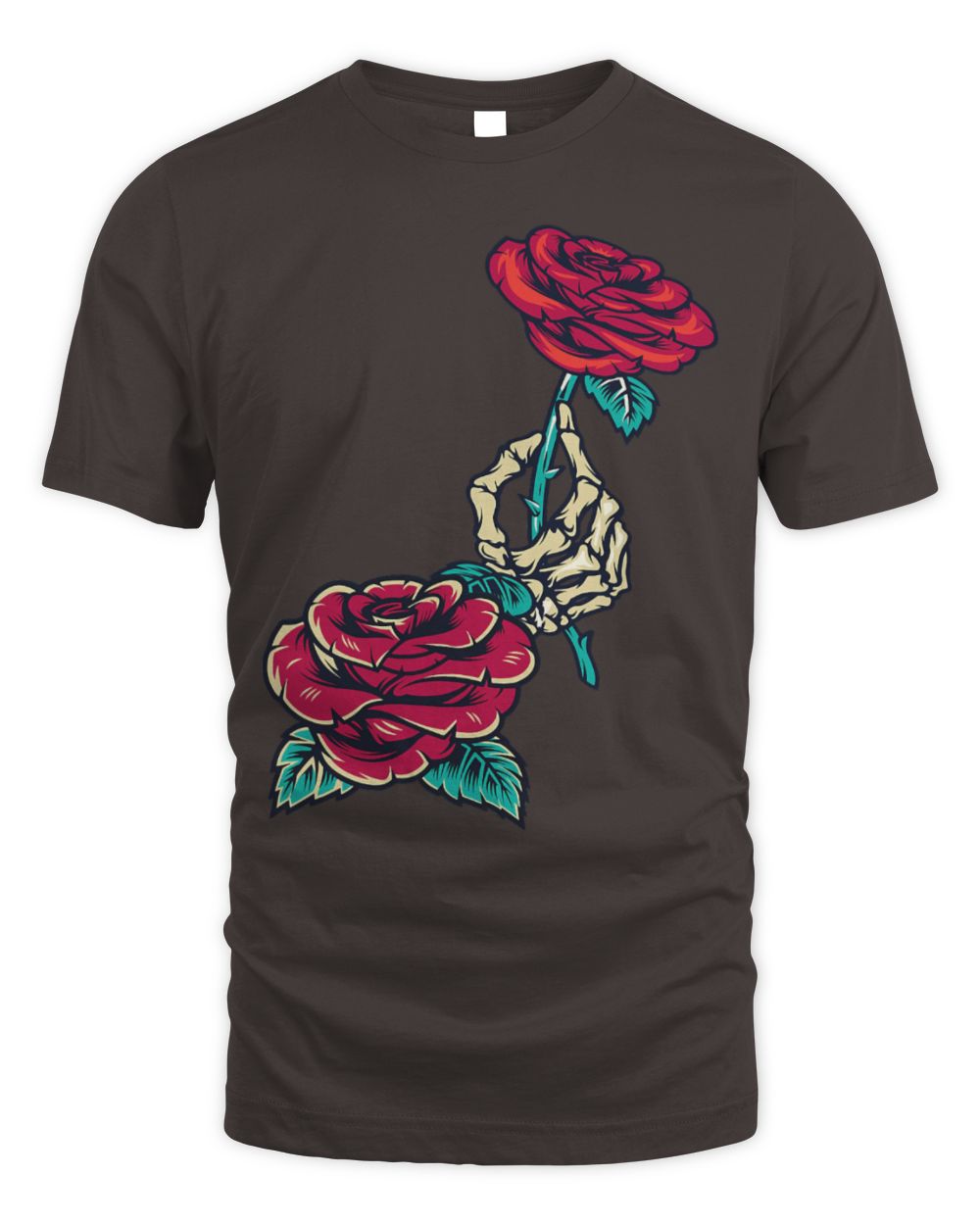 Cute Skull Hand Holding a Red Rose costume funny halloween