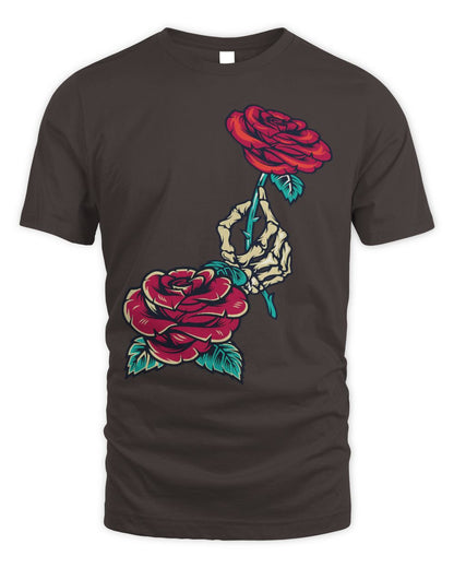 Cute Skull Hand Holding a Red Rose costume funny halloween
