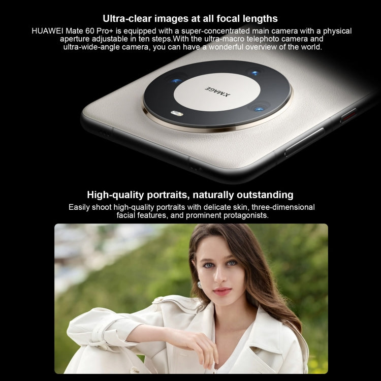HUAWEI Mate 60 Pro+, Screen Fingerprint Identification, 6.82 inch HarmonyOS 4.0 Kirin 9000S Octa Core up to 2.62GHz, NFC, OTG, Not Support Google Play, 16GB+512GB, 16GB+1TB