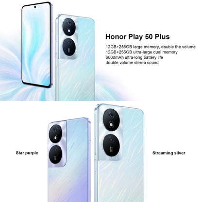 Honor Play 50 Plus, 6.8 inch MagicOS 7.2 Dimensity 6020 Octa Core up to 2.2GHz, Network: 5G, OTG, Not Support Google Play, 12GB+256GB