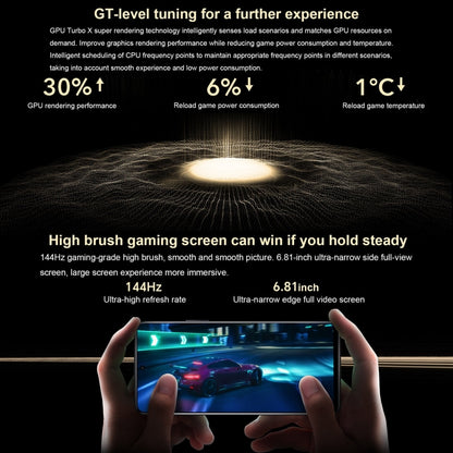 Honor X40 GT Racing, 6.81 inch Magic OS 7.0 Snapdragon 888 Octa Core up to 2.84GHz, Network: 5G, OTG, NFC, Not Support Google Play, 12GB+256GB, 12GB+512GB