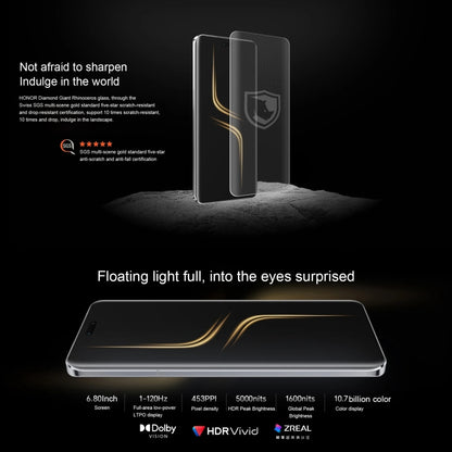 Honor Magic6 Ultimate,  6.8 inch Magic OS 8.0 Snapdragon 8 Gen 3 Octa Core up to 3.3GHz, Network: 5G, OTG, NFC, Support Google Play, 16GB+512GB, 16GB+1TB