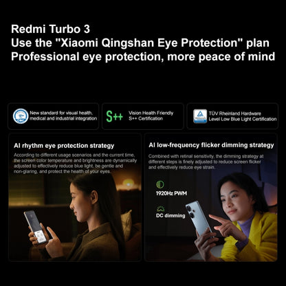 Xiaomi Redmi Turbo 3, 6.67 inch Xiaomi HyperOS Snapdragon 8s Gen 3 Octa Core 3.0GHz, NFC, Network: 5G, Support Google Play, 12GB+256GB, 12GB+512GB, 16GB+512GB, 16GB+1TB