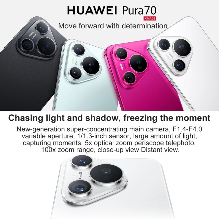 HUAWEI Pura 70, Screen Fingerprint Identification,6.6 inch HarmonyOS 4.2 Kirin 9010 Octa Core up to 2.3GHz, NFC, OTG, Not Support Google Play, 12GB+256GB, 12GB+512GB, 12GB+1TB