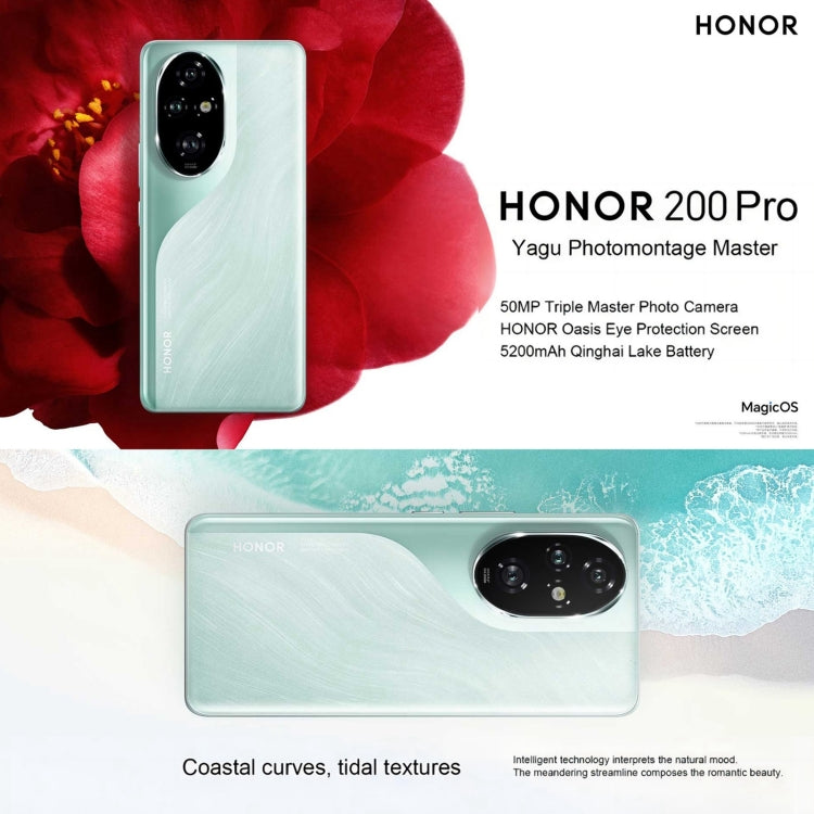 Honor 200 Pro, Screen Fingerprint Identification, 6.78 inch MagicOS 8.0 Snapdragon 8s Gen 3 Octa Core, Network: 5G, NFC, OTG, 12GB+256GB, 12GB+512GB, 16GB+512GB, 16GB+1TB