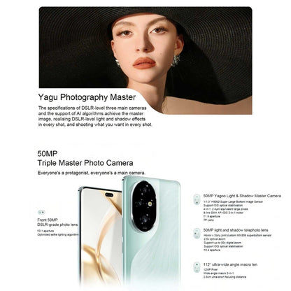 Honor 200 Pro, Screen Fingerprint Identification, 6.78 inch MagicOS 8.0 Snapdragon 8s Gen 3 Octa Core, Network: 5G, NFC, OTG, 12GB+256GB, 12GB+512GB, 16GB+512GB, 16GB+1TB