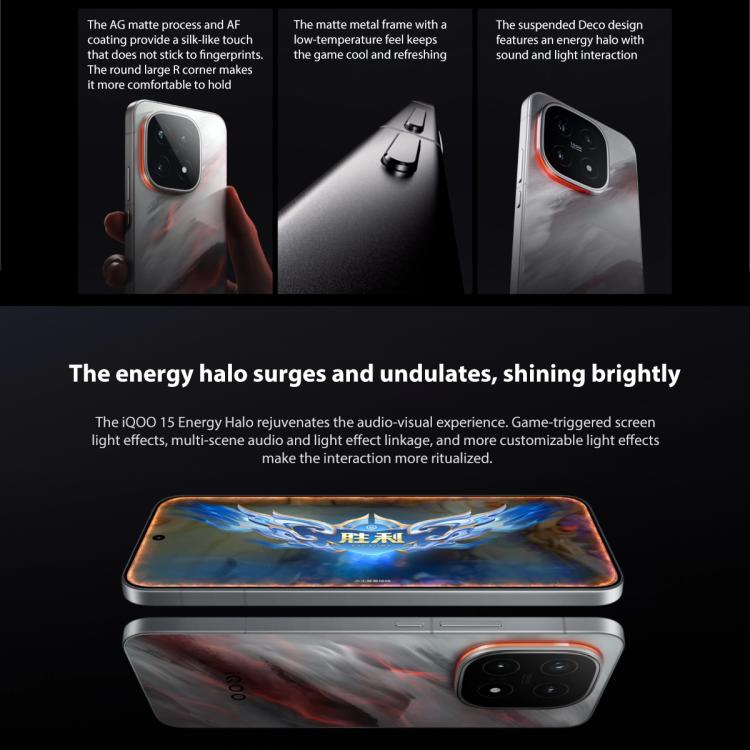 vivo iQOO 15, 16GB+256GB, 6.85 inch Android 16 OriginOS 6 Snapdragon 8 Elite Gen 5 Octa Core, OTG, NFC, Network: 5G, Support Google Play, 16GB+256GB