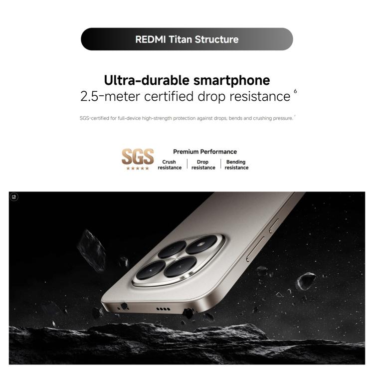 Xiaomi Redmi Note 15 Pro 5G Global, 12GB+512GB, In-screen Fingerprint, 6.83 inch Xiaomi HyperOS 2 MediaTek Dimensity 7400-Ultra Octa Core, Network: 5G, NFC, 12GB+512GB
