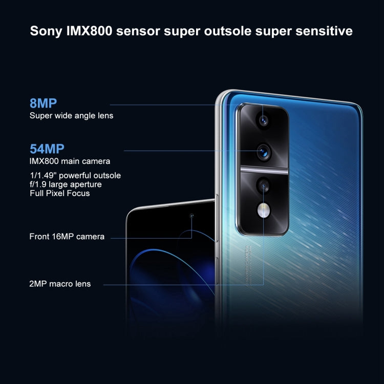 Triple Back Cameras, Face ID / Screen Fingerprint Identification, 6.67 inch Magic UI 7.0 Qualcomm Snapdragon 8+ Gen1 Octa Core up to 3.0GHz, Network: 5G, OTG, NFC, Not Support Google Play, 12GB+512GB