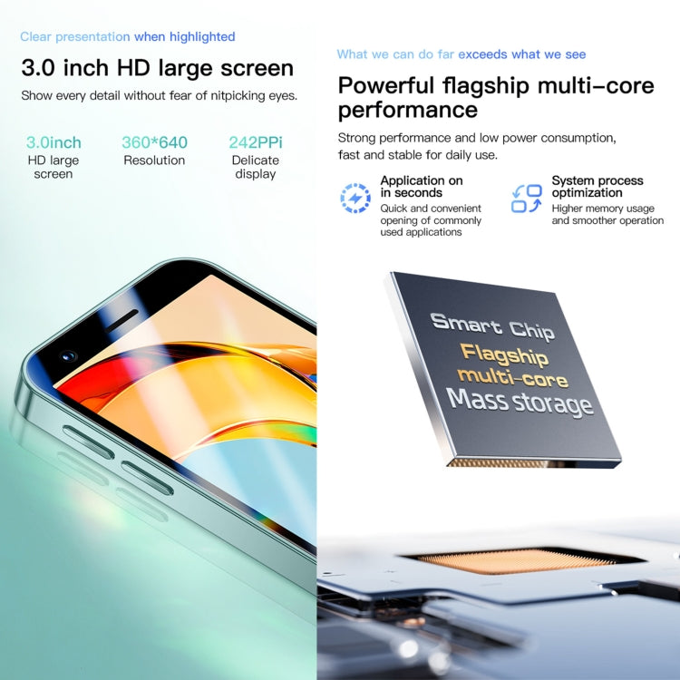 SOYES P70 Pro Max, 1GB+16GB, 3.0 inch Android 8.1 MTK6580 Quad Core, Network: 3G, Dual SIM