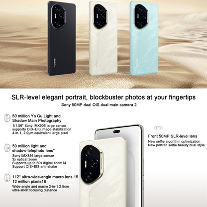 Honor 300 Pro, 12GB+256GB, Screen Fingerprint, 6.78 inch MagicOS 9.0 / Android 15 Snapdragon 8 Gen 3 Octa Core, Network: 5G, NFC, OTG, Not Support Google Play, Honor 300 Pro, 12GB+256GB