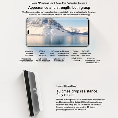 Honor 300 Ultra, 12GB+512GB, Screen Fingerprint, 6.78 inch MagicOS 9.0 / Android 15 Snapdragon 8 Gen 3 Octa Core, Network: 5G, NFC, OTG, Not Support Google Play, Honor 300 Ultra, 12GB+512GB