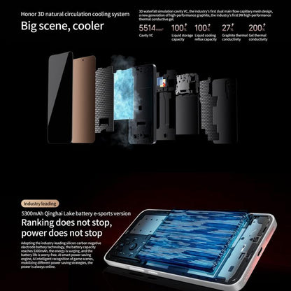 Honor GT, 16GB+512GB, In-screen Fingerprint, 6.7 inch MagicOS 9.0 Android 15.0 Snapdragon 8 Gen 3 Octa Core, Network: 5G, OTG, NFC, 16GB+1TB