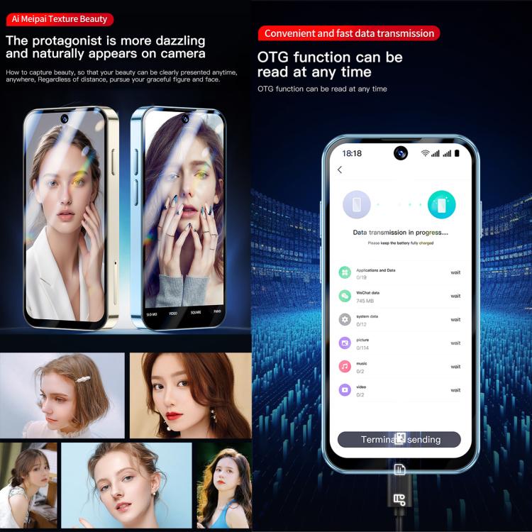 SOYES XS19 Pro, 6GB+128GB, 3.8 inch Android 12.0 MTK6762 Quad Core, Network: 4G, Dual SIM, GPS, OTG, Support Google Play Store, 6GB+128GB