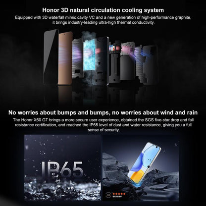Honor X60 GT, 16GB+512GB, In-screen Fingerprint, 6.7 inch MagicOS 9.0 Android 15.0 Snapdragon 8+ Gen 1 Octa Core, Network: 5G, OTG, NFC, 16GB+512GB