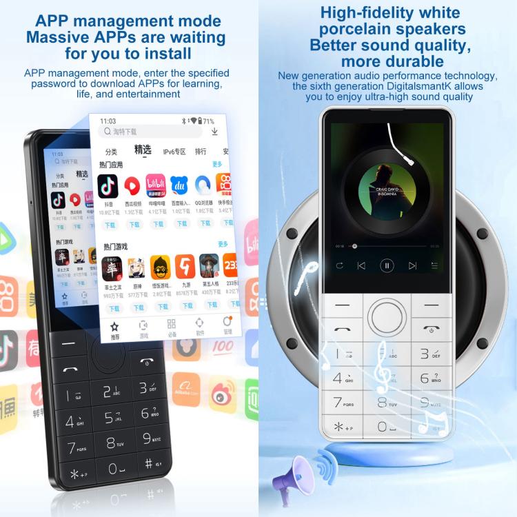 DOOV R17 / F22 Keypad Phone, 3GB+32GB, 2.8 inch Android 13 Mediatek MT6762 Octa Core, Network: 4G, R17 / F22