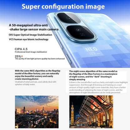 vivo iQOO Neo10 Pro+, 12GB+256GB, Screen Fingerprint, 6.82 inch Android 15 OriginOS 5 Snapdragon 8 Elite Octa Core, OTG, NFC, Network: 5G, Support Google Play, 16GB+256GB
