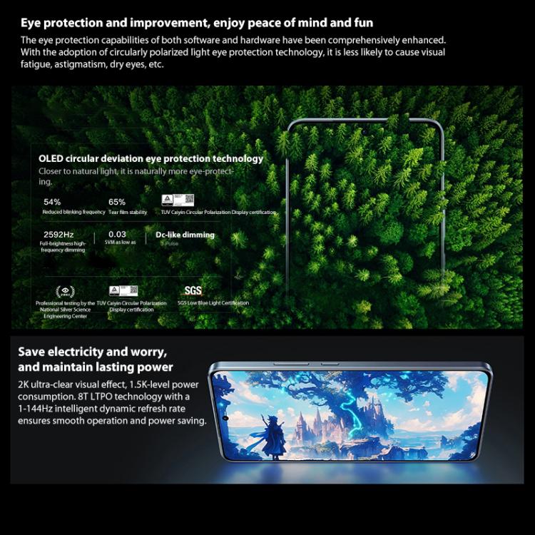 vivo iQOO Neo10 Pro+, 12GB+256GB, Screen Fingerprint, 6.82 inch Android 15 OriginOS 5 Snapdragon 8 Elite Octa Core, OTG, NFC, Network: 5G, Support Google Play, 16GB+256GB