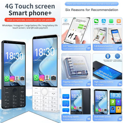 DOOV R70 Keypad Phone, 6GB+128GB, 4 inch Android 13 Mediatek MT6762 Octa Core, Network: 4G, Support Google Store, No Camera, No Camera