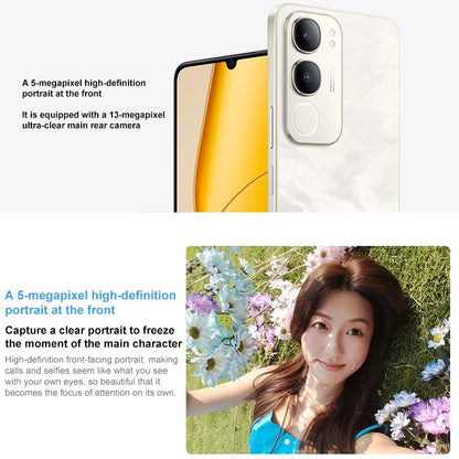 vivo Y50 5G, 8GB+256GB, Face ID / Side Fingerprint, 6.74 inch Android 15 OriginOS 5 Dimensity 6300 Octa Core, OTG, Network: 5G, 8GB+256GB