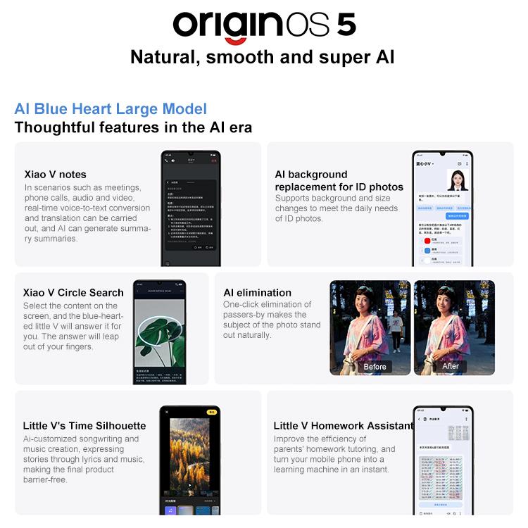vivo Y50m 5G, 6GB+128GB, Face ID / Side Fingerprint, 6.74 inch Android 15 OriginOS 5 Dimensity 6300 Octa Core, OTG, Network: 5G, 6GB+128GB