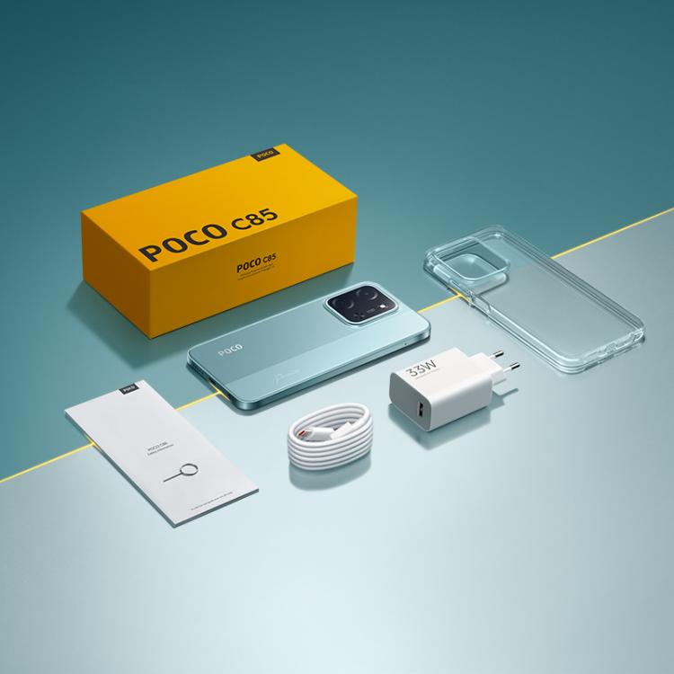 Xiaomi POCO C85 Global, 8GB+256GB, Side Fingerprint, 6.9 inch Xiaomi HyperOS 2 MediaTek Helio G81-Ultra Octa Core, NFC, Network: 4G, 8GB+256GB