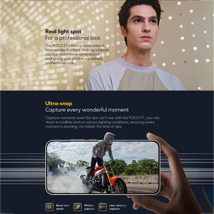 Xiaomi POCO F7 Global, 12GB+512GB, In-screen Fingerprint, 6.83 inch Xiaomi HyperOS 2 Snapdragon 8s Gen 4 Octa Core, NFC, Network: 5G, 12GB+512GB