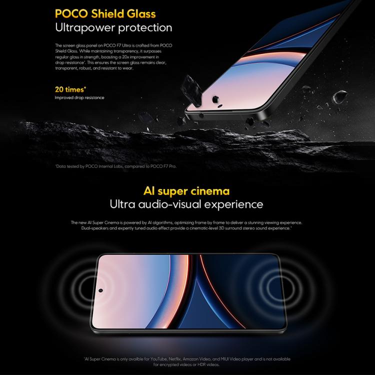 Xiaomi POCO F7 Ultra Global, 16GB+512GB, In-screen Fingerprint, 6.67 inch Xiaomi HyperOS 2 Snapdragon 8 Elite Octa Core, NFC, Network: 5G, 16GB+512GB