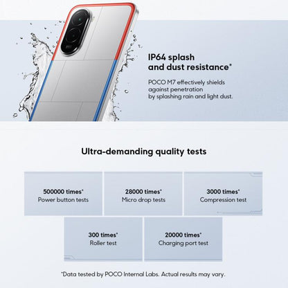 Xiaomi POCO M7 Global, 6GB+128GB, Side Fingerprint, 6.9 inch Xiaomi HyperOS 2 Snapdragon 685 4G Octa Core, NFC, Network: 4G, 6GB+128GB
