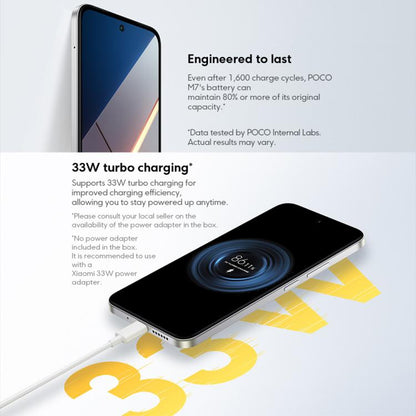 Xiaomi POCO M7 Global, 8GB+256GB, Side Fingerprint, 6.9 inch Xiaomi HyperOS 2 Snapdragon 685 4G Octa Core, NFC, Network: 4G, 8GB+256GB