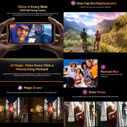 Blackview BL7000 Rugged Phone, 8GB+512GB, 6.78 inch Android 15 MediaTek Dimensity 6300 Octa Core, Network: 5G, NFC, OTG, 8GB+512GB