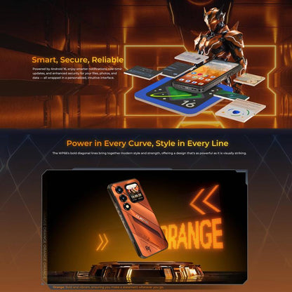 Oukitel WP66 5G Rugged Phone, 12GB+512GB, Side Fingerprint, 6.6 inch Android 16.0 MTK Dimensity 7025 Octa-Core, NFC, OTG, Network: 5G