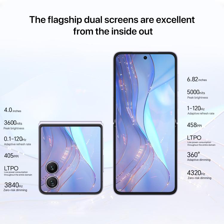Honor Magic V Flip2, 12GB+512GB, 6.82 inch + 4.0 inch MagicOS 9.0.1  Android 15 Snapdragon 8 Gen 3 Octa Core, Network: 5G, NFC, OTG, 12GB+512GB