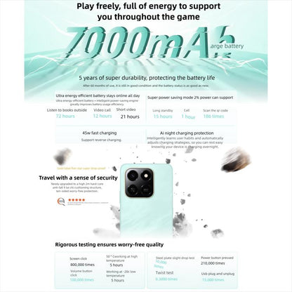 Honor Play10T, 8GB+128GB, Side Fingerprint, 6.8 inch Android 15 Magic OS 9.0 Snapdragon 6s Gen 3 Octa Core, Network: 5G, 8GB+128GB