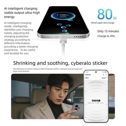 Honor 400, 12GB+256GB, Screen Fingerprint, 6.55 inch MagicOS 9.0 / Android 15 Snapdragon 7 Gen 4 Octa Core, Network: 5G, NFC, OTG, Support Google Play, Honor 400, 12GB+256GB
