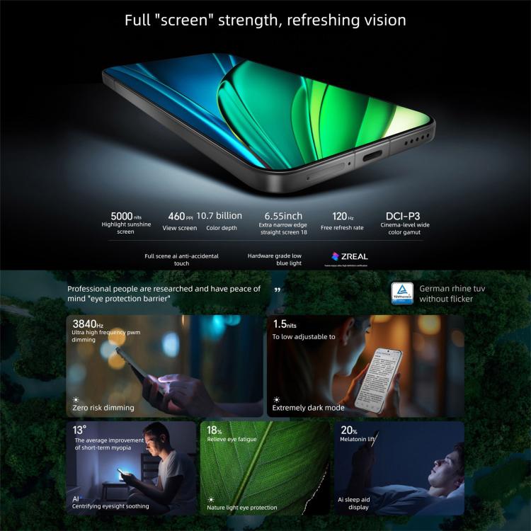 Honor 400, 12GB+256GB, Screen Fingerprint, 6.55 inch MagicOS 9.0 / Android 15 Snapdragon 7 Gen 4 Octa Core, Network: 5G, NFC, OTG, Support Google Play, Honor 400, 12GB+256GB