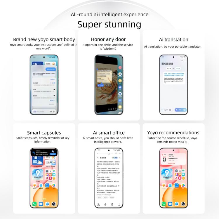 Honor 400 Pro, 16GB+512GB, Screen Fingerprint, 6.55 inch MagicOS 9.0 / Android 15 Snapdragon 8 Gen 3 Octa Core, Network: 5G, NFC, OTG, Honor 400 Pro, 16GB+512GB
