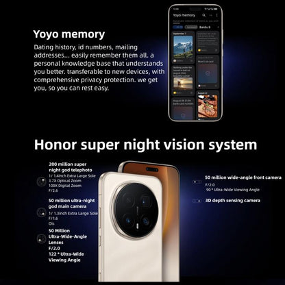 Honor Magic8 Pro, 12GB+256GB, Screen Fingerprint, 6.71 inch MagicOS 10.0 / Android 16 Snapdragon 8 Elite Gen 5 Octa Core, Network: 5G, NFC, OTG, 12GB+256GB