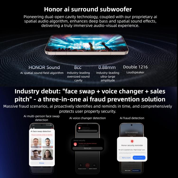 Honor Magic8 Pro, 16GB+512GB, Screen Fingerprint, 6.71 inch MagicOS 10.0 / Android 16 Snapdragon 8 Elite Gen 5 Octa Core, Network: 5G, NFC, OTG, 16GB+512GB