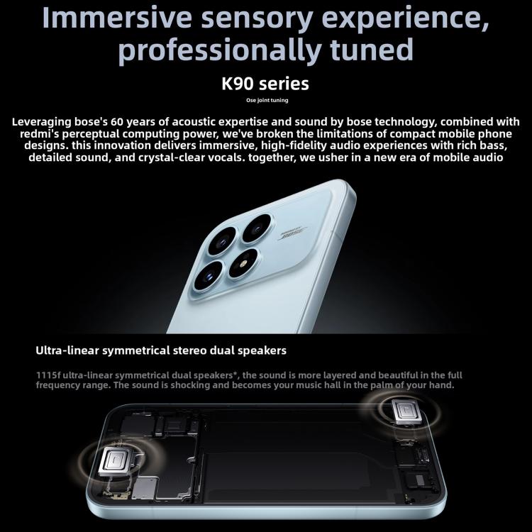 Xiaomi Redmi K90, 16GB+512GB, 6.59 inch Xiaomi HyperOS 3 Snapdragon 8 Elite Octa Core, NFC, Network: 5G, 16GB+512GB