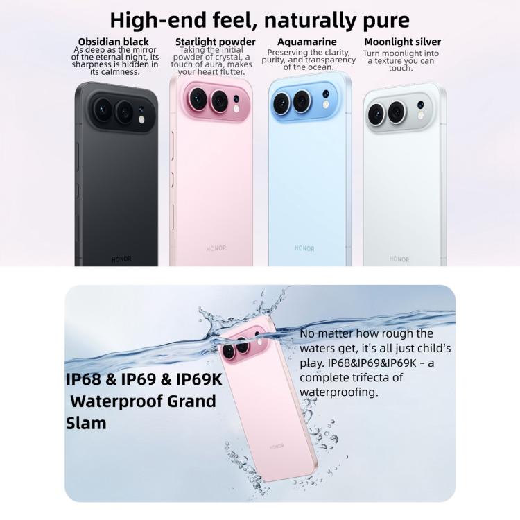 Honor 500, 16GB+512GB, Screen Fingerprint, 6.55 inch MagicOS 10.0 / Android 16 Snapdragon 8s Gen 4 Octa Core, Network: 5G, NFC, OTG, Honor 500, 16GB+512GB