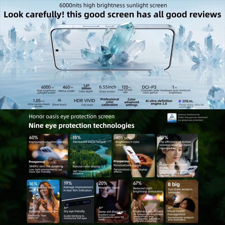 Honor 500 Pro, 16GB+512GB, Screen Fingerprint, 6.55 inch MagicOS 10.0 / Android 16 Snapdragon 8 Elite Gen 4 Octa Core, Network: 5G, NFC, OTG, Honor 500 Pro, 16GB+512GB